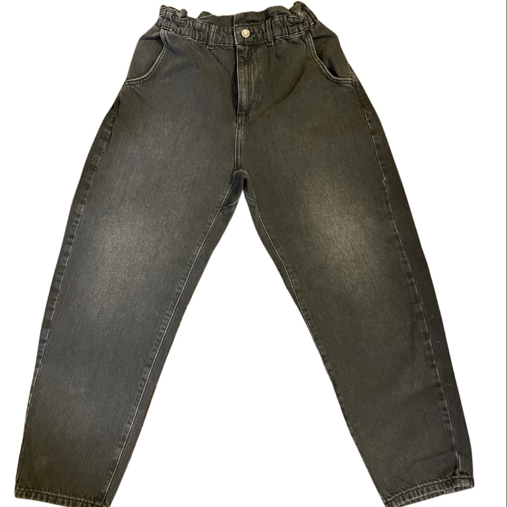 Zara Faded Black Loose Fit Jeans